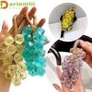 ORIENTLII Grape Soap on a Rope,  DIY Grape Cluster Bar Crystal, Handmade Whole Bunch Hand Soap Grape