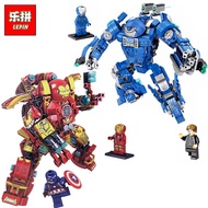 Lepin 38001 338pcs 38002 540 pcs Super Heroes Iron Man Ironman Mech Lepin Avengers Iron Man Hulk bus