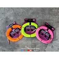 Ernie Ball Signal Cable Braided Type Straight/Bend Head (Guitar-Bass Jack Cable)