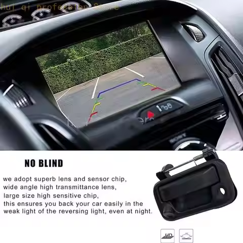 Waterproof Rear Door Tailgate Handle with Backup Camera Compatible for F150 F250 F350 F450 8L3Z99434