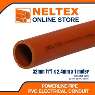 Neltex PVC Powerline Electrical Conduit Pipes 32mm(1'') x 1meter