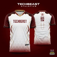 Techbeast Crimson Esports Jersey T-shirt Full Sublimation ( CUSTOM TEAM NAME + IGN )