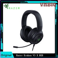 VNBIQ Razer Kraken V3หูฟัง X-การเล่นเกม USB แบบมีสาย,ไมโครโฟนหัวกลม HyperClear,เสียงรอบทิศทาง7.1,RGB