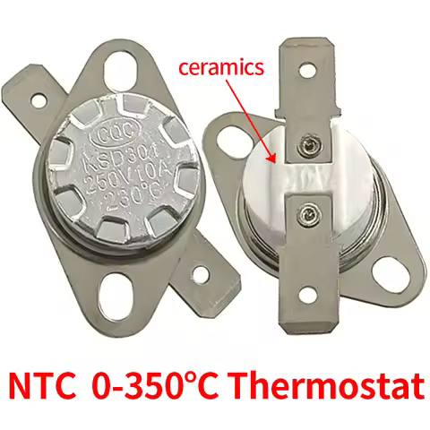 2/5/10PCS Thermostat KSD302/KSD301 Ceramics 160C 180C 190C 200C 220C 240C 260C 280C 300C 320C 350deg