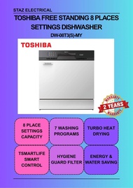 Toshiba DW-08T3(S)-MY Table Top 8 Place Settings Dishwasher