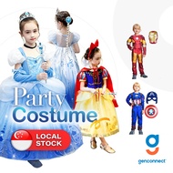 Children Day Party Costume Set For kids Halloween Birthday Party Iron Man Captain America Hulk Elsa Frozen Cinderella