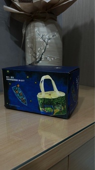 幾米星空 玻璃保鮮盒提袋組（一大一小保鮮盒+保冷提袋）