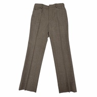 狀況極佳 ▼ GUCCI 624380 100% 羊毛條紋長褲/休閒褲，ブラウン， 48 碼，意大利製造，正品，男士，帶衣架。