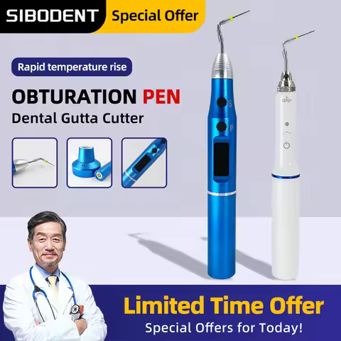 Dental Gutta Percha Points Cutter Endo Obturation Pen with 2 Tips Root Cannal Heating Plugger Dentis
