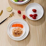 剁椒魚頭盤10英寸湯盤12英寸家用大號菜盤蒸魚盤陶瓷圓盤加厚款