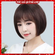 TocGiaQUYNHANH Short face-hugging wig QATN12 Middle-aged short wig Young and beautiful Korean style 