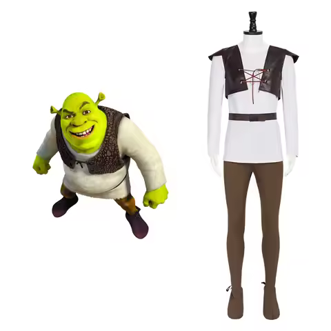 Shrek Cosplay Costume Collection Halloween Role Play Cosplay Outfit Full Set for Party Masquerade