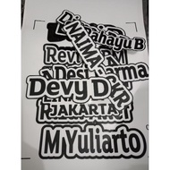 Custom Name Sticker