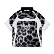 HECTIC - Oversized Vintage Jersey - Black - Leopard