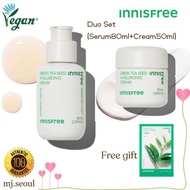 INNISFREE Green Tea Seed Hyaluronic Serum80ml+Cream50 Duo Set