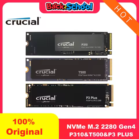 Crucial P3 Plus 1TB 2TB PCIe Gen4 NVMe M.2 SSD Internal Hard Drive(OEM Package)&Crucial NVME 2280 P3