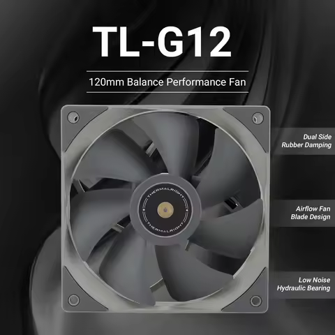 Thermalright 120mm Case Fan TL-G12/G12B/G12RB CPU Cooling Fan 120mm Silent-Balance Fan Reverse Airfl