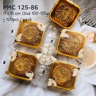 Pmc 125-86 Plastic Mooncake 100gr - 125gr Snowskin Mochi Pia Moon Cake