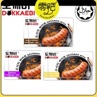 (Ready Snacks) Dokkaebi Sausage Bite Hot Dog Halal Honey Mustard/Tomyum/Black Pepper 40g