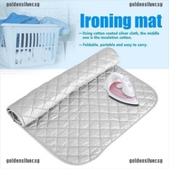 【gold】Compact Portable Ironing Mat Ironing Board Travel Dryer Washer Iron Anywhere
