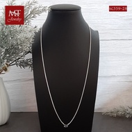 MT สร้อยคอเงินแท้ ลายสี่เสา ลายเบ็นซ์ หนา 1.3 มม. ยาว 14 16 18 20 22 24 26 28 นิ้ว 925 Sterling Silver Chain (sc359) MT Jewelry มณีธารา