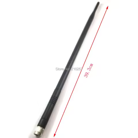 1pcs 2.4Ghz Wifi Antenna Tnc Male Connector Wi-fi 9dbi Rubber Aerial 39.3cm Length for Wireless Rout