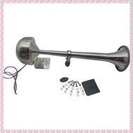 (QBEP) Universal Single Trumpet Car Air Horn 12V Compressor Polished Car Horn Speaker for Truck Boat