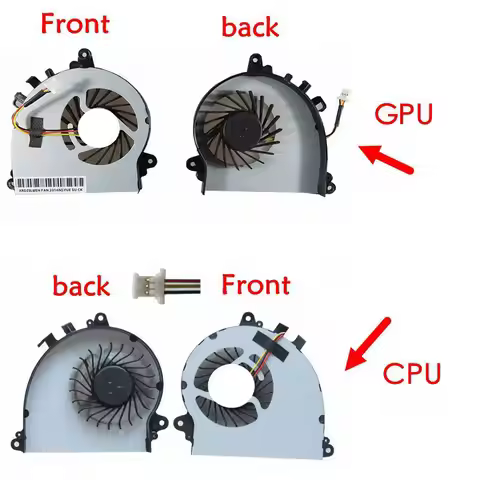 GZEELE NEW cooling fan for MSI GS70 GS72 MS-1771 MS-1773 UX7 7G-700 CPU GPU cooling fan cooler PAAD0