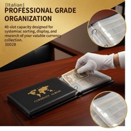 Italian 1Pcs 40 Poets Dollar Bill Holder Album with 20 Sheets Suitable for  Collection Keeps Paper M