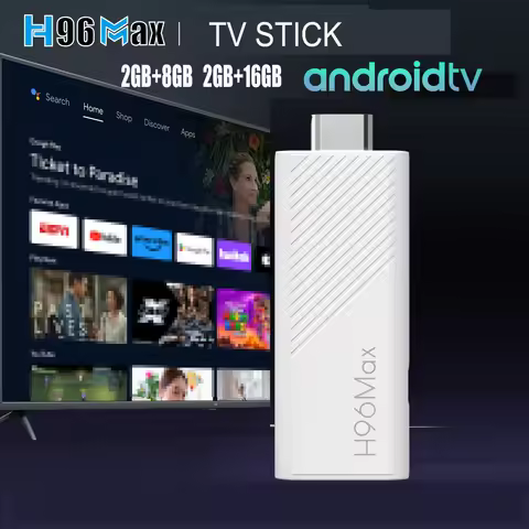 H96 MAX Android TV Stick Allwinner H313 with 2.4G Wifi 5G Wifi6 ROM 8GB 16GB 4K 3D HDR Goole Voice R