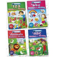 READY STOCK MY STICKER AND WRITING BOOK ANIMAL / ABC / 123 / abc
