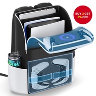 New Backpack for PS5/Slim/Pro Console, Full Protection PS5 Carrying Case Travel Bag, Large Capacity 