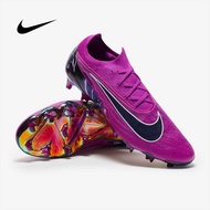 Nike Phantom GX Elite FG รองเท้าฟุตบอลหุ้มข้อสีแดงใหม่ล่าสุด สีม่วงข้อสั้นใหม่ล่าสุด