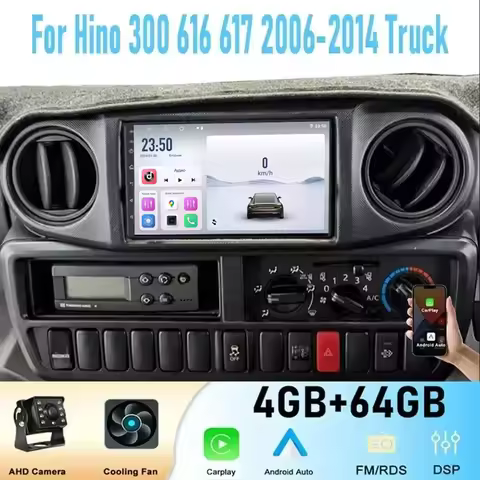 7'' For 24V Truck Hino 300 616 617 2006-2014 GPS Car Radio Wireless Apple Carplay Android 15 Multime