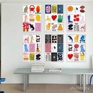 Korean Style Popular Children's Room Dopamine Coffee Corner Dining Room Decoration Painting Living R