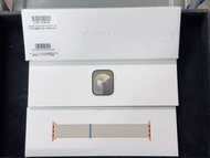 Apple Watch S9 GPS版 45mm星光色鋁金屬運動型錶環 (保固內 9成新）