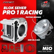 Boring BORE UP/BLOK SEHER MIO LAMA SMILE NOUVO 5TL 58,5MM HIGH DOME CYLINDER BLOCK MIO 58,5 MM RXTEC