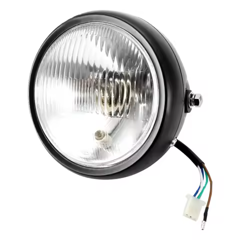 Modified Motorcycle Headlight Motorcycle Front Headlight Front Motorcycle Lighting Solid Alloy Cover