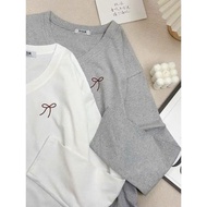 Unisex Women's Loose Long Sleeve Cardigan with Bow Print HS3