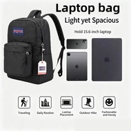 Polyester Laptop Backpack for Women Men Teenagers 15.6’’ Simple Bag 30L Capacity Backpack