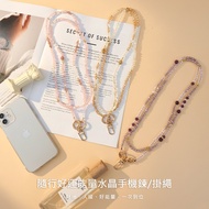 Sky Blue Shop-Accompanying Good Luck Energy Crystal Mobile Phone Chain/Lanyard-Total 3 Colors-A31310