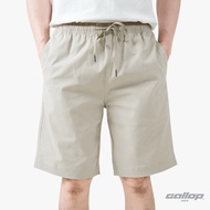 GALLOP : Men's Wear CASUAL SHORTS  กางเกงขาสั้นเอวยางยืด รุ่นต่อขอบ GS9024 สี Cream - ครีม  / ราคาปก