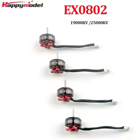 Happymodel EX0802 19000KV 25000KV 1-2S Brushless Motor for RC FPV Racing Freestyle Mobula6 HD Tinywh
