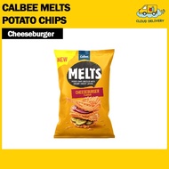 Calbee Melts Potato Chips 57g - Cheeseburger - Expiry 24 Jan 2026
