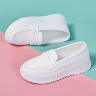 [Nurse Shoes] White Casual Shoes Lazy Shoes Women's Nurse Shoes Soft-Soled Work Shoes Thick-Soled Nu