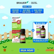 Siro BRAUER Liquid Vitamin D 400IU cho trẻ sơ sinh trở lên (10ml)