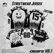 OESTE OVERSIZE Y2K KIDS JERSEY CUSTOM NAME KIDS JERSEY/ Y2K FASHION JERSEY/