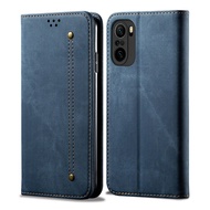 Xiaomi Poco F3 Case RUILEAN Retro Denim Leather Flip Wallet Stand Casing Cover for Xiaomi Poco F3