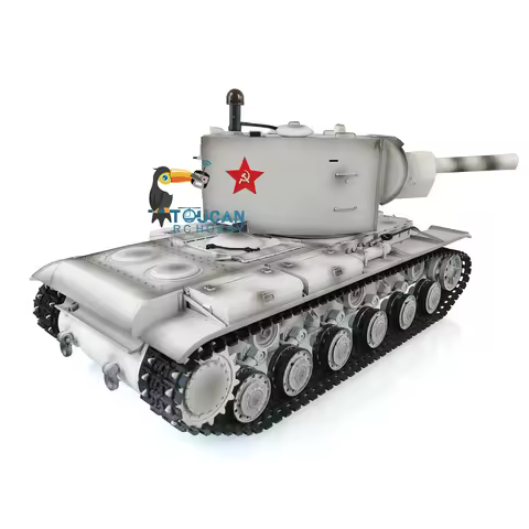 HENG LONG 1/16 7.0 Plastic Soviet KV-2 Heavy RTR RC Tank Gigant 3949 360° Turret Remote Control Car 