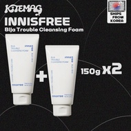 INNISFREE Cleansing Foam - Bija Trouble Cleansing Foam 150g X2